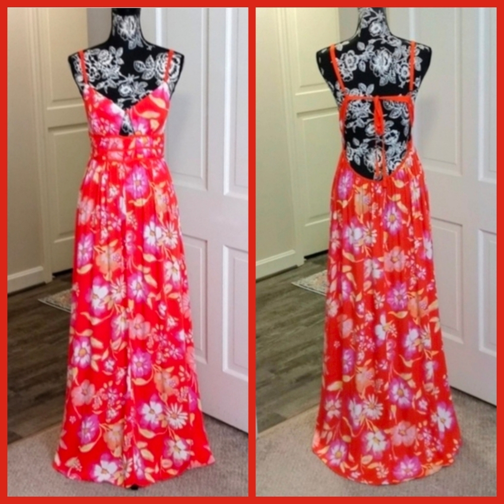 🆕 🌺HTF Free People (Anthropologie)🌺 - "Pop Combo" Floral Maxi Dress